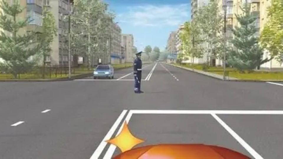 Важные нюансы поворота налево при регулировщике на перекрёстке Важные нюансы поворота налево при регулировщике на перекрёстке