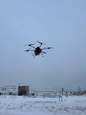 Облет еще одного тяжелого гексакоптера "Мангас" перед отправкой на фронт