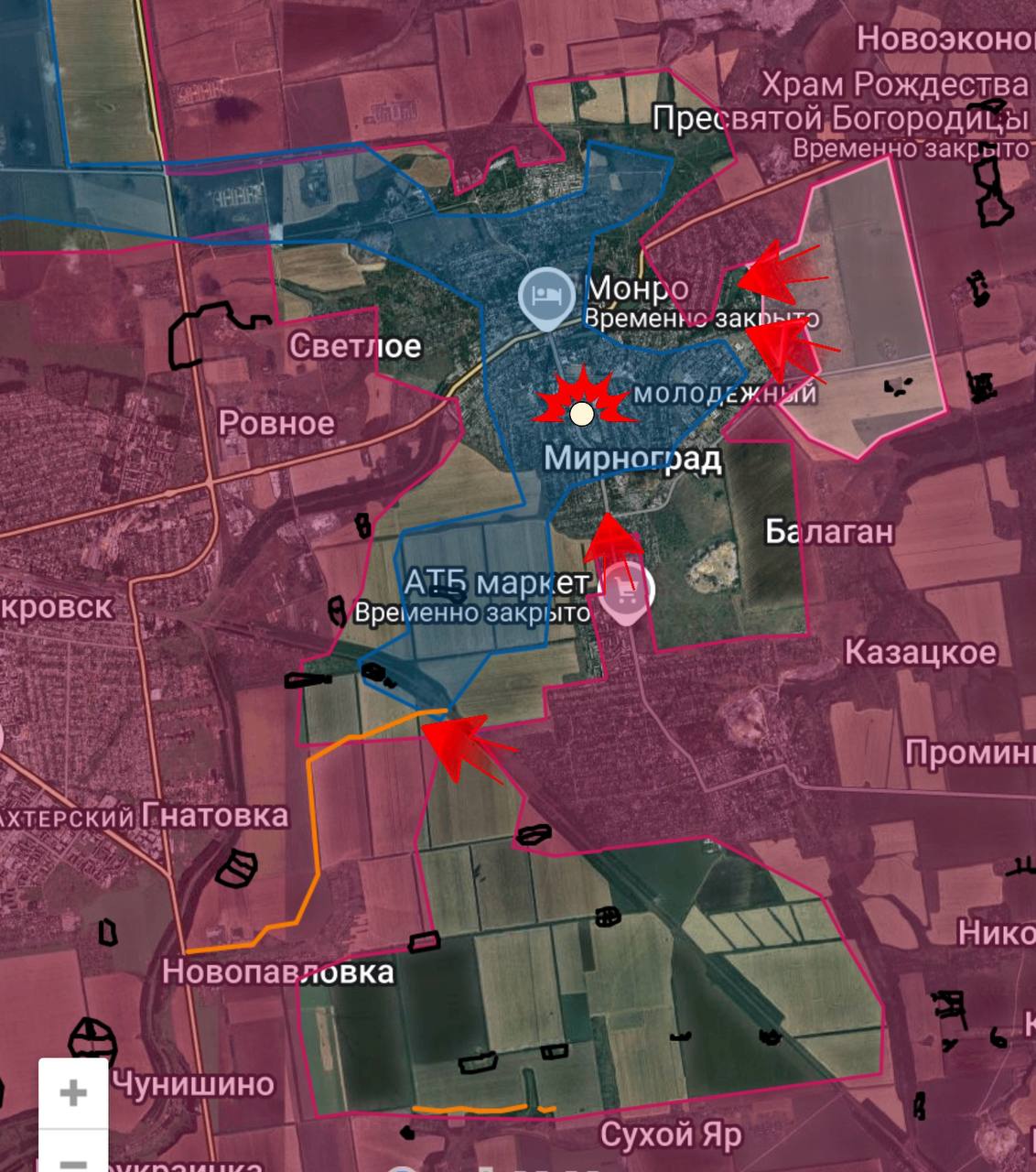 Красноармейское направление ( данные от @DnevnikDesantnika)