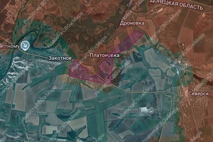 1. Закотное. Наши воины продвинулись в восточной части нп. Также расширили зону контроля в районе нп. Платоновка и Дроновка