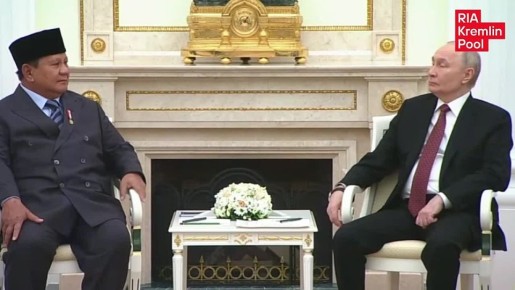 Путин - на переговорах в Кремле с президентом Индонезии Прабово Субианто: