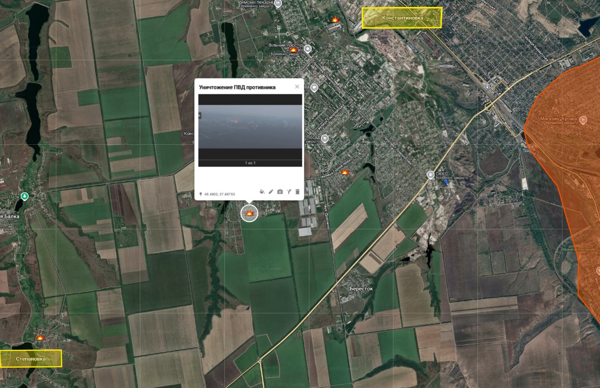 Разведчики Южной группировки выявили пункты временной дислокации противника в н.п. Ильиновка, после чего по ним был нанесён точный огневой удар из БМ-21 «Град» — позиции противника поражены Разведчики Южной группировки выявили пункты временной дислокации противника в н.п. Ильиновка, после чего по ним был нанесён точный огневой удар из БМ-21 «Град» — позиции противника поражены