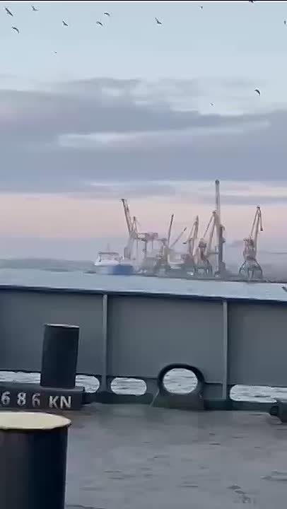 Заявляется как момент "прилета" сегодня по судну в Одесском порту