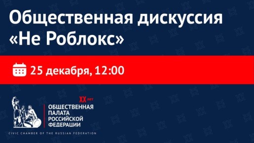 «Не Роблокс»: В ОП России обсудят продвижение российской игровой индустрии и защиту молодежи