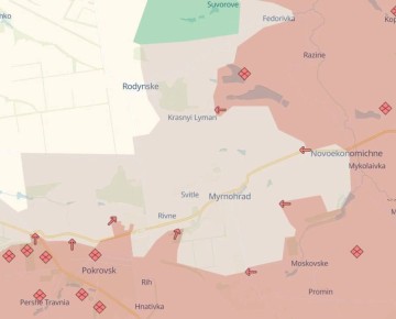 ВСУшный ресурс DeepState обновил карту по Димитрову (Мирнограду)